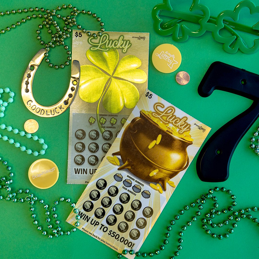 AZLottery's tweet photo. Tips for bringing your #StPatricksDay celebrations indoors this year:
1) Celebrate in your home. 
2) FaceTime your friends.
3) Reply with your favorite lucky charm for the chance to win a Lucky Scratchers® bundle!  
Official Rules: https://t.co/thV3y9z6Ih https://t.co/sNc8njjNs5