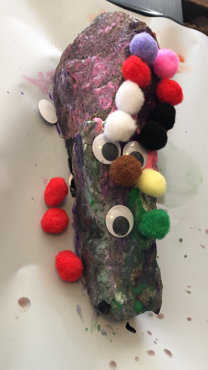 stephmarlett's tweet photo. Idea #12 - make a rock monster https://t.co/WebmanNbDk