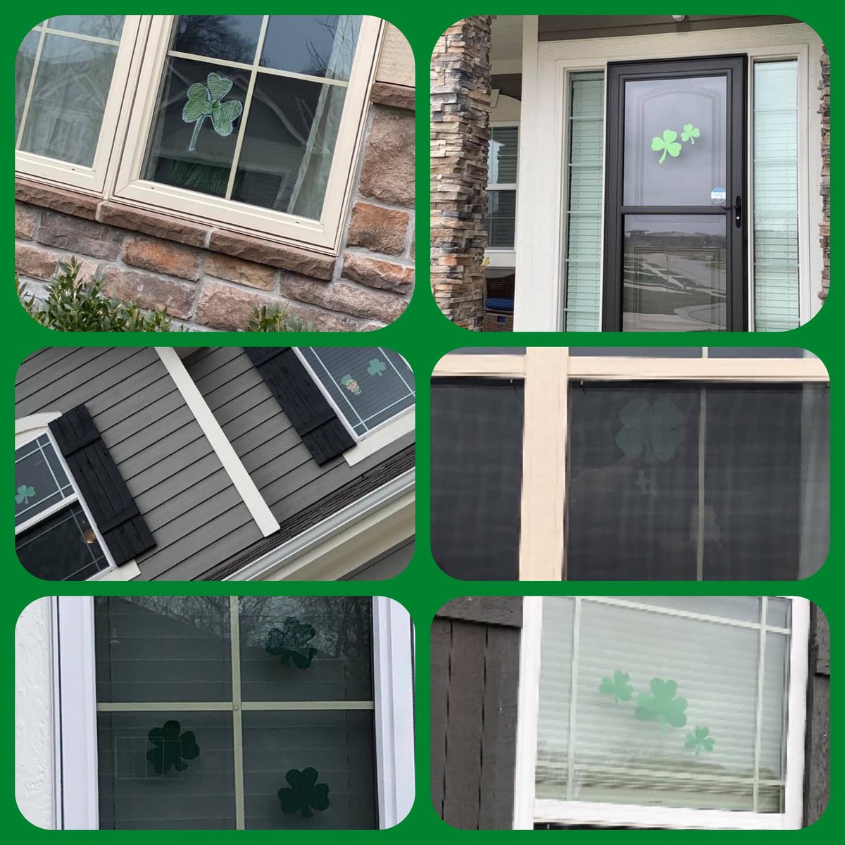 courtsteelman's tweet photo. @TheEllenShow &amp; @andylassner: My neighborhood community (in @BlueSpringsGov, MO) came together to help make the #BestNewsEver for kids out of school on #StPatricksDay. A simple morning post turned into a (now) weeklong ☘️ Scavenger Hunt in our streets! Perfect #SocialDistancing! https://t.co/evu4tHivAG