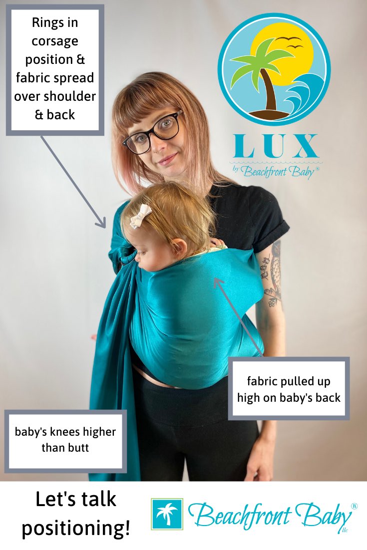 BeachfrontBaby's tweet photo. Let’s talk #babywearing positioning! #ringsling #wearallthebabies https://t.co/LbgMPy3Hwv
