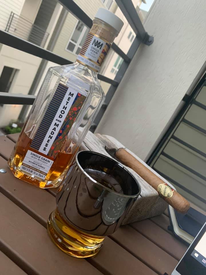 TheJGreenspan's tweet photo. Work Night 4 of The Purge. Ending #StPatricksDay with an authentic #irishwhiskey and a great @JCNewmanCigars Brickhouse. #Covid19. #StillMadAtTexans #BringBackDeAndre @DeAndreHopkins No offense @DavidJohnson31 but #NukDaBomb https://t.co/Xg5M5np6AZ