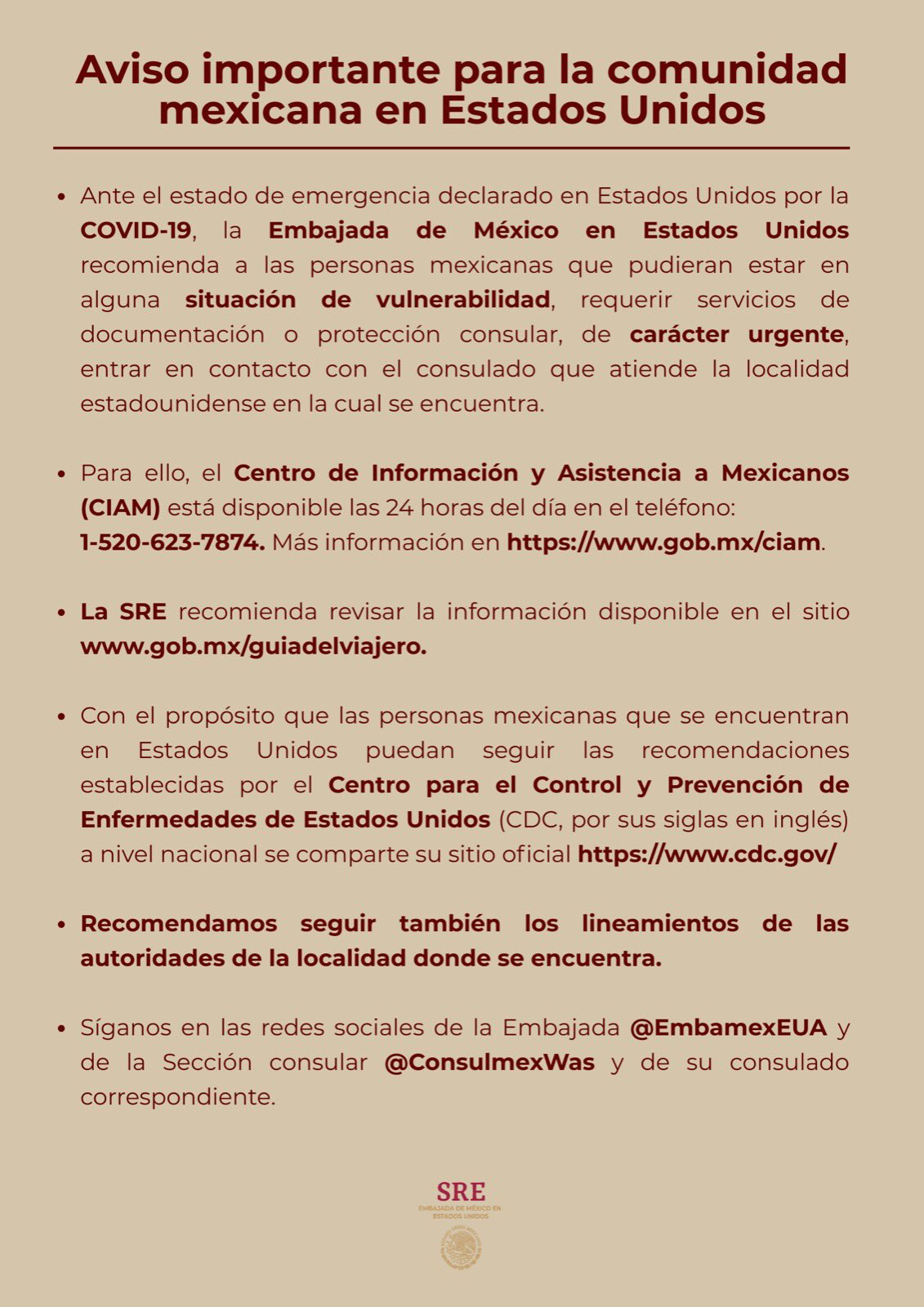 Compartir 62+ imagen embajada de mexico en usa telefono