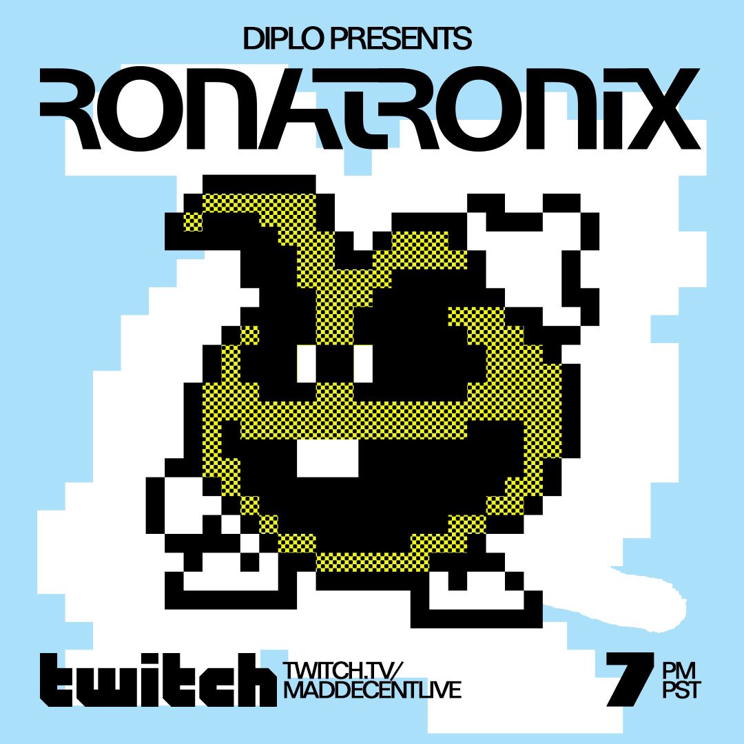 TONIGHT tune into our <a href="/Twitch/">Twitch</a> to watch our forever quarantine boyfriend <a href="/diplo/">diplo</a> do a live set and some backflips twitch.tv/maddecentlive