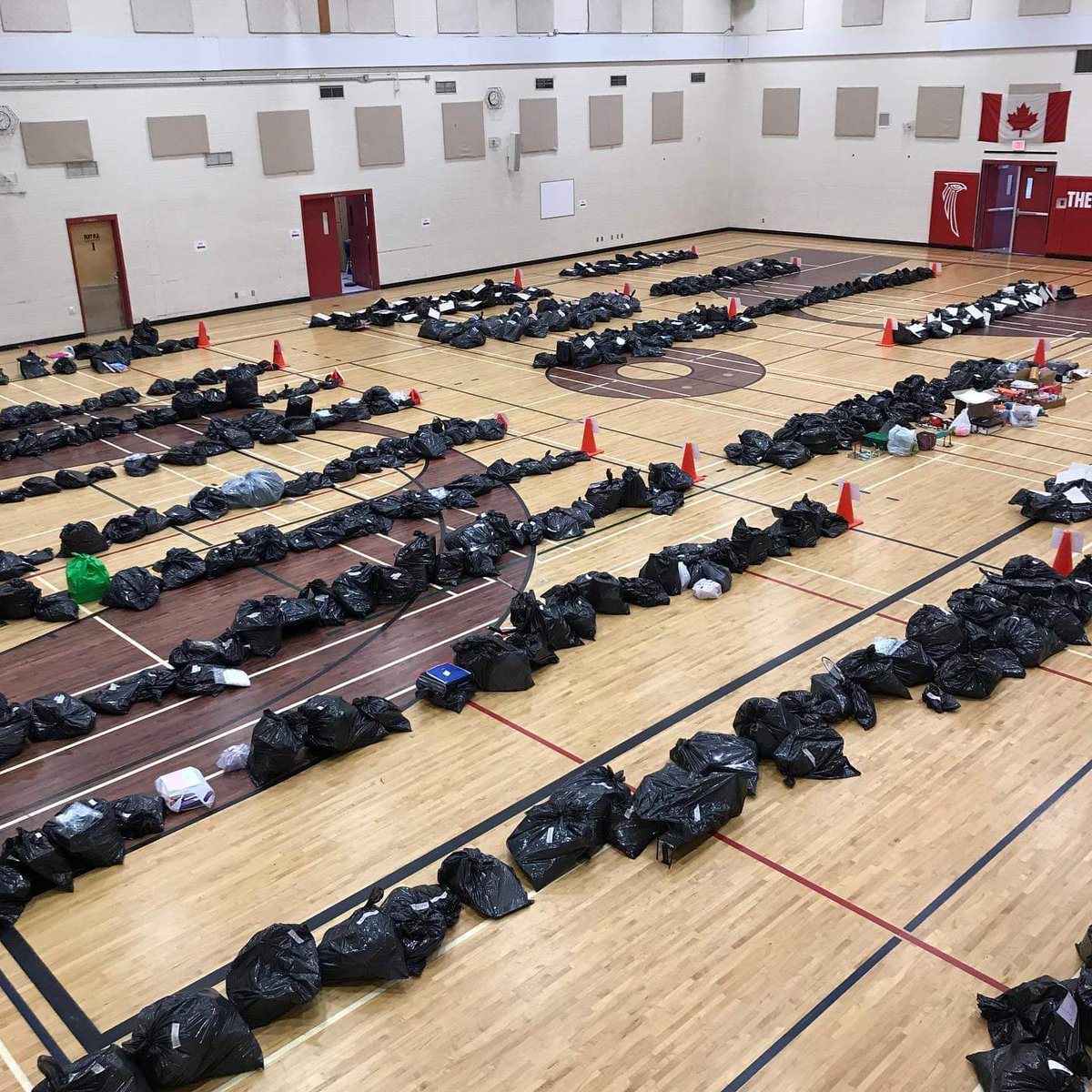mdhrst's tweet photo. Monday in #Lethbridge was a Development Day for #FLVT @flvthawks school. Administration, teachers &amp; support staff bagged all the students belongings, placed them in the gym, organized by grade level. Pickup is tomorrow

Thank you for your continued dedication to your students https://t.co/EeOmXSMtuC