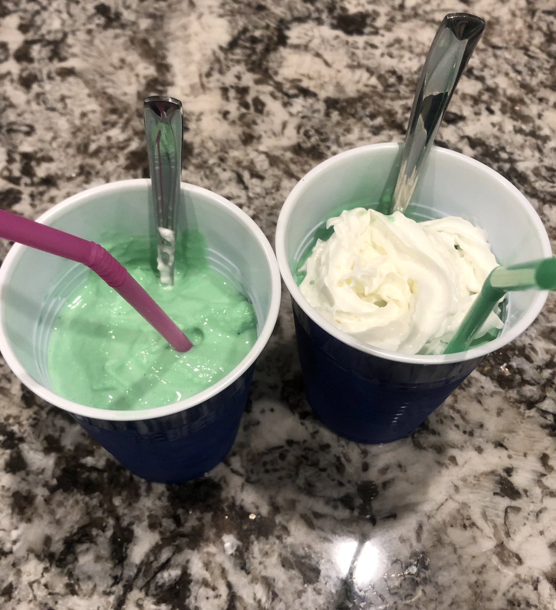 TurfSpartanLord's tweet photo. Lord Family tradition calls for two things green on #StPattysDay Grass and shakes. #MakeOurOwn #ShamrockShakeSZN https://t.co/BJvpbQBTve