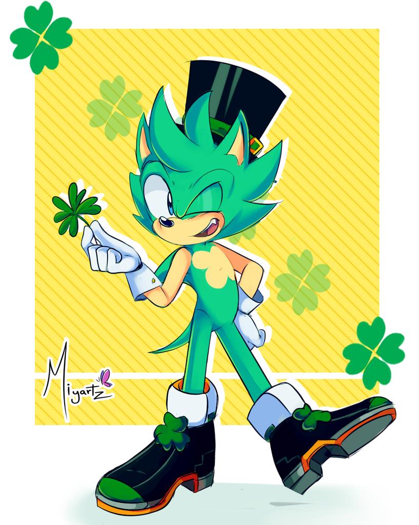 'Top o' the mornin!' 🍀🌈

I really like him! :D 💚✨
#IrishTheHedgehog