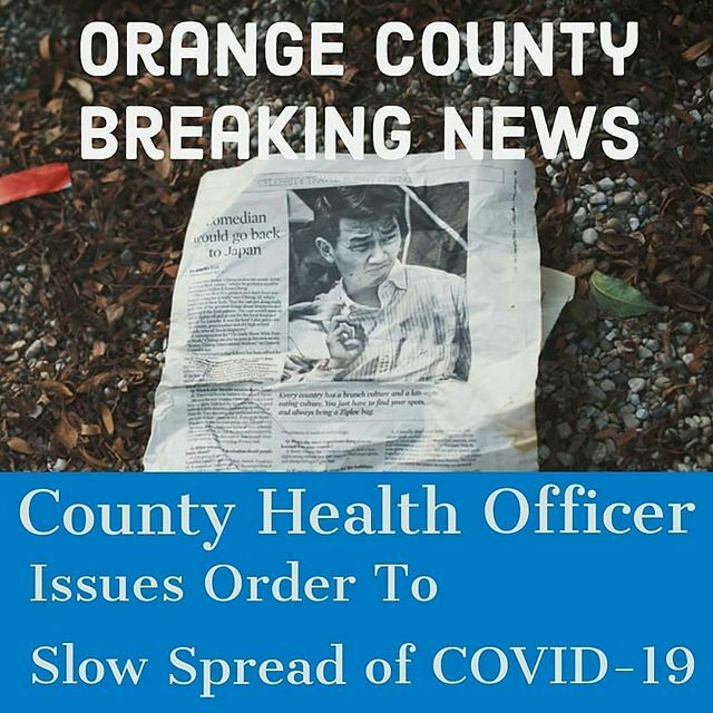 HuntingtonBeCom's tweet photo. Reported from @localcommunicator Orange County Health Officer issues order to slow spread of COVID19. Effective immediately 
Go to https://t.co/5WPfcjjOYE to read the actual press release.
#localcommunicator 
#lagunabeachcommunitynews #lagunabeachcommunity
#newportbeachcommunit… https://t.co/3DIJhXwZ3k