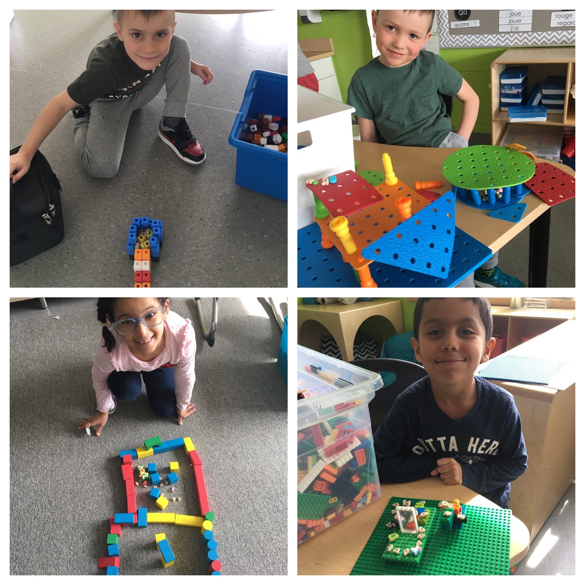 MmeMichelle1's tweet photo. Today we used blocks to make leprechaun traps. We added some Lucky Charms in hopes of attracting them. We came find from gym to find out that I our traps didn’t work... but our class did have a visit from a very sneaky leprechaun! #SageCreekLRSD #ESCSindependance #ESCSmastery https://t.co/ggeB3K2CBL