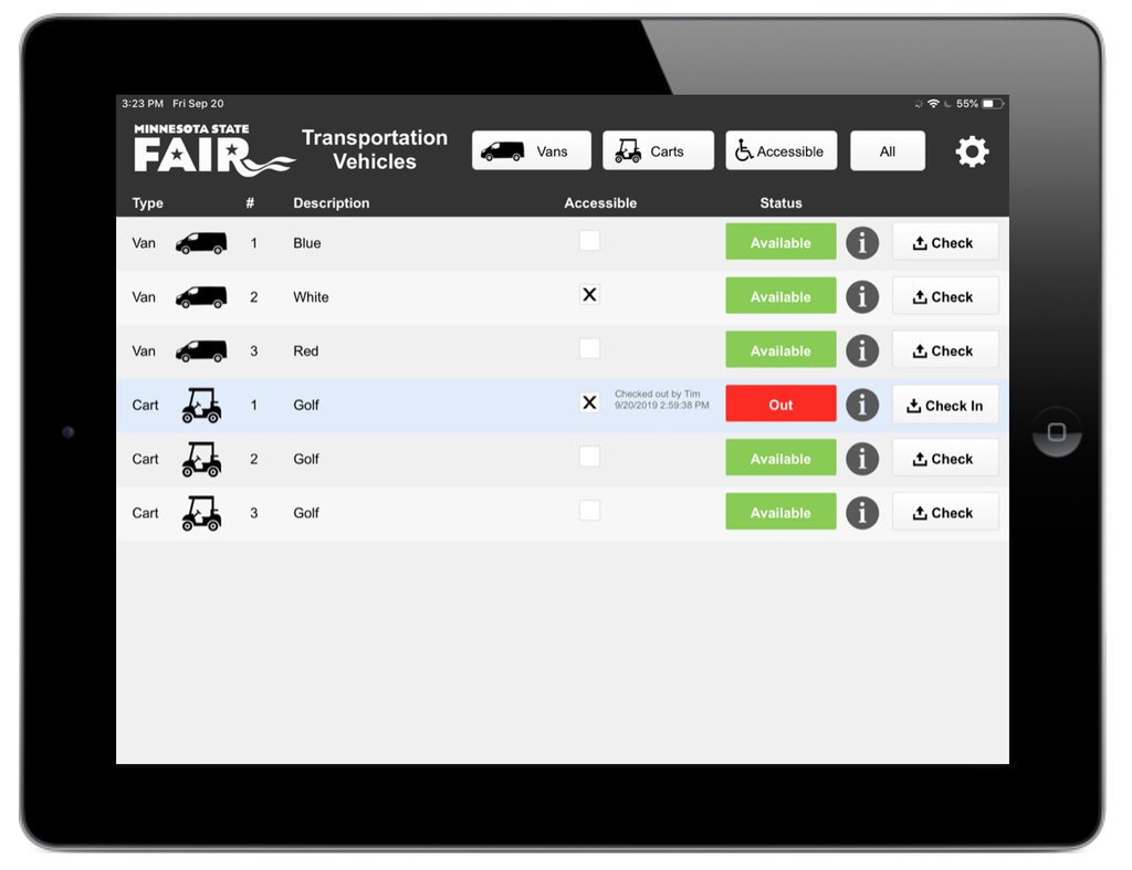 timcimbura's tweet image. Tracking Transportation Vehicles with FileMaker bit.ly/2mfh2PE #Claris #MinnesotaStateFair #FileMakerGo #FileMaker #IPad