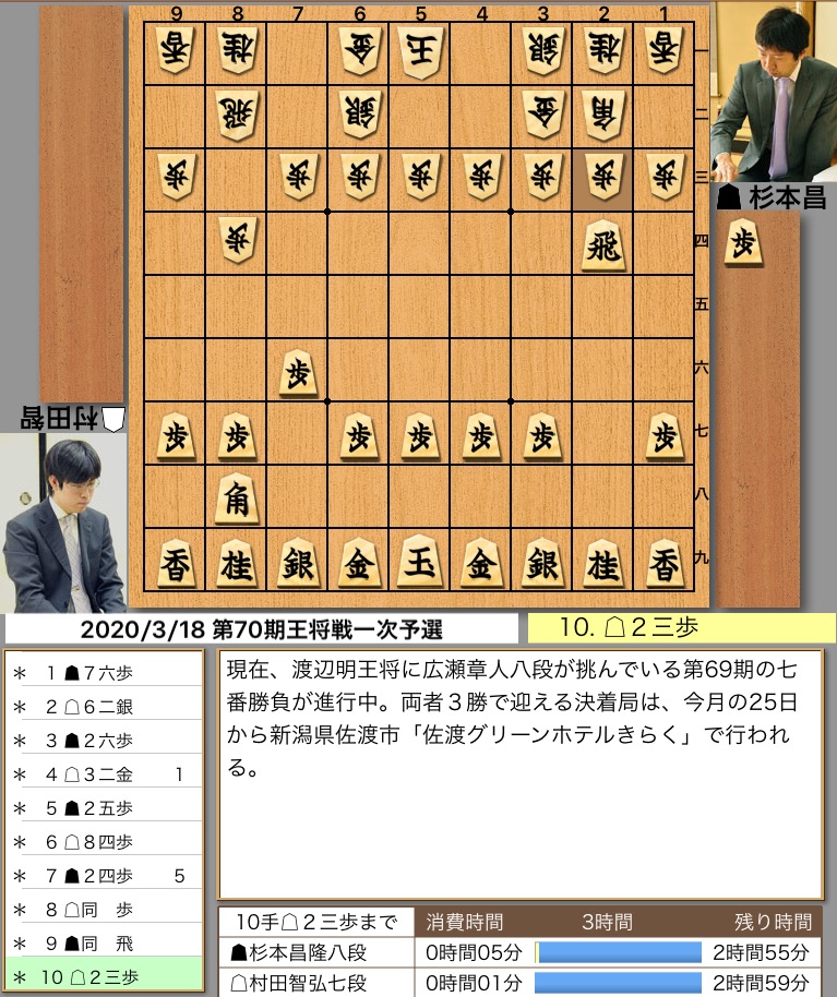 40CH.NETメインメニュー杉本昌隆八段 vs 村田智弘七段|第70期王将戦 一次予選 投稿ナビゲーション 最近の投稿RSS/FEEDアーカイブカテゴリブログ統計情報メタ情報