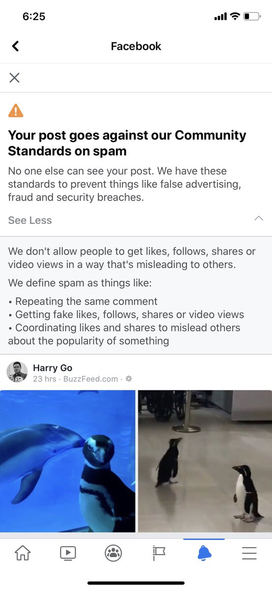 HGharrygo's tweet image. I posted one post on @Facebook about penguins roaming around an aquarium, and apparently it’s against their ‘Standards on spam.’

#Facebook, why do you hate penguins?