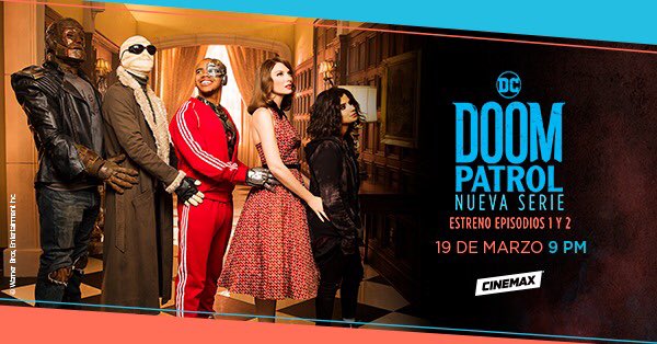 Llegan a Latinoamérica unos héroes 🦸‍♂️ bastante curiosos, no te pierdas #DoomPatrol en <a href="/CinemaxLA/">Cinemax Latinoamérica</a> por #ClaroVideo.🤖 bit.ly/2MnO1vc