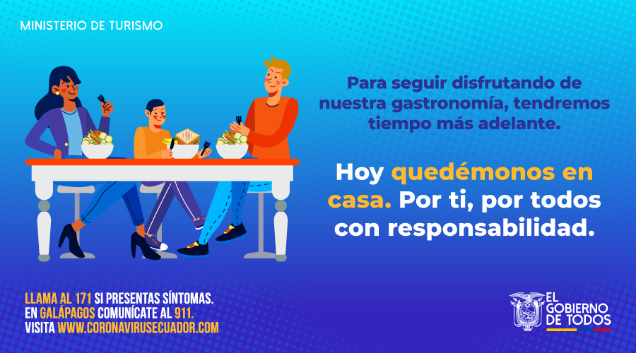 ComunicacionEc's tweet photo. ¡Por ti, por mí, por todos! #QuédateEnCasa y evitemos que más personas se contagien. Cuidarnos del #Covid_19 es una responsabilidad compartida.  #ActivadosPorLaSalud https://t.co/jpFU0ZrpKR