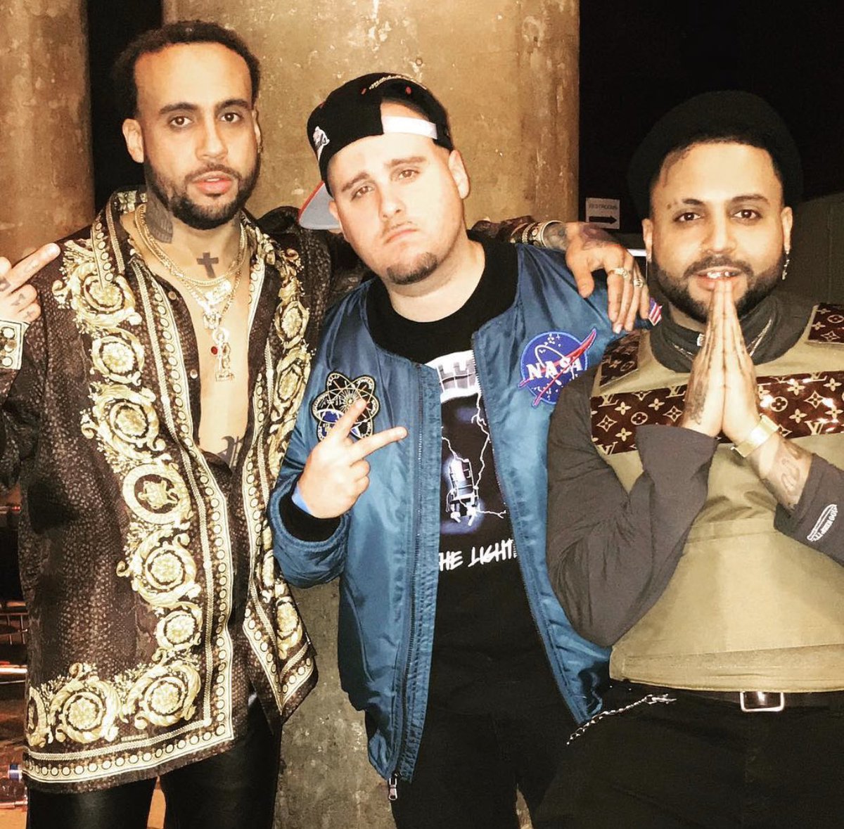 Bambeatz's tweet photo. 3 ♓️ boys in this pic. Happy Bday to the homie @BodegaBAMZ and a late bday shoutout to @OHLA as well. Always appreciate the love ya send my way. Have a good one on ya born day while we’re all dealing with this madness out here. One! #tanboys #100keepit https://t.co/pl14egHit1