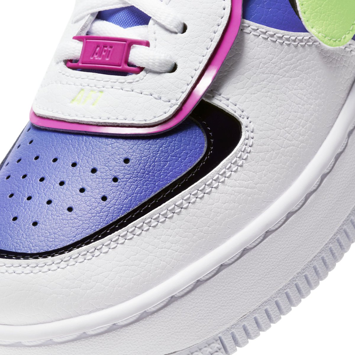 air force 1 shadow white barely volt sapphire fire pink