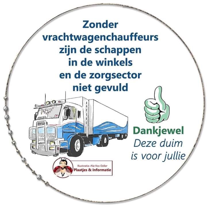 LucVervloet's tweet photo. Dikke pluim #zorgpersoneel  #applausvoordezorg #vrachtwagenchauffeurs  en ook #bakkers  en de #personeel  van de  #winkels en #grootwarenhuizen 
Bedankt !! https://t.co/GFo0zpb5pO