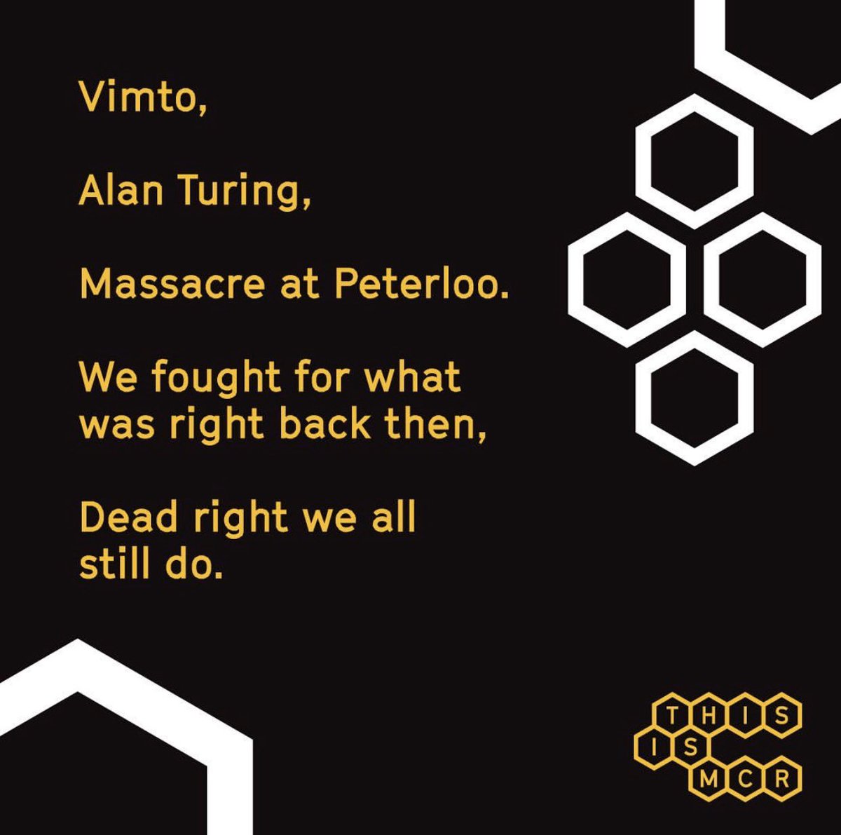 thisismcrawards's tweet image. Sending 💛 from TIMA to all across hospitality, Ents, arts, travel &amp;amp; everyone in #Manchester. 
To business’s, colleagues, families, friends, we all stand together &amp;amp; in true northern grit &amp;amp; spirit, we will get through this &amp;amp; come out stronger.  The Mancunian Spirit is World Class!