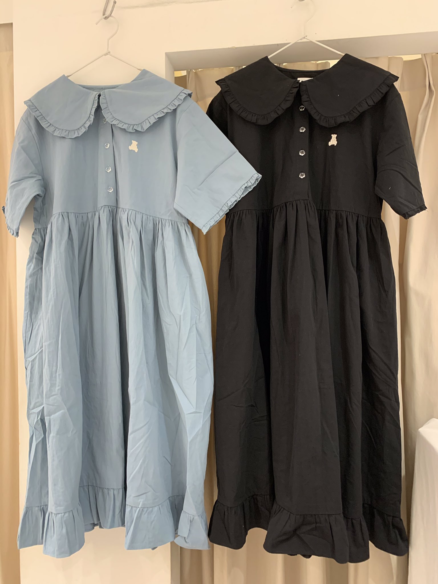 Merry Jenny 名古屋店 新作アイテム フリルカラーシャツワンピース アイボリー ブラック ブルー ピンク 9 000 税抜 胸元のくまちゃんがポイントです 052 684 64 Merryjenny 名古屋parco T Co Dvhr3axnnk Twitter