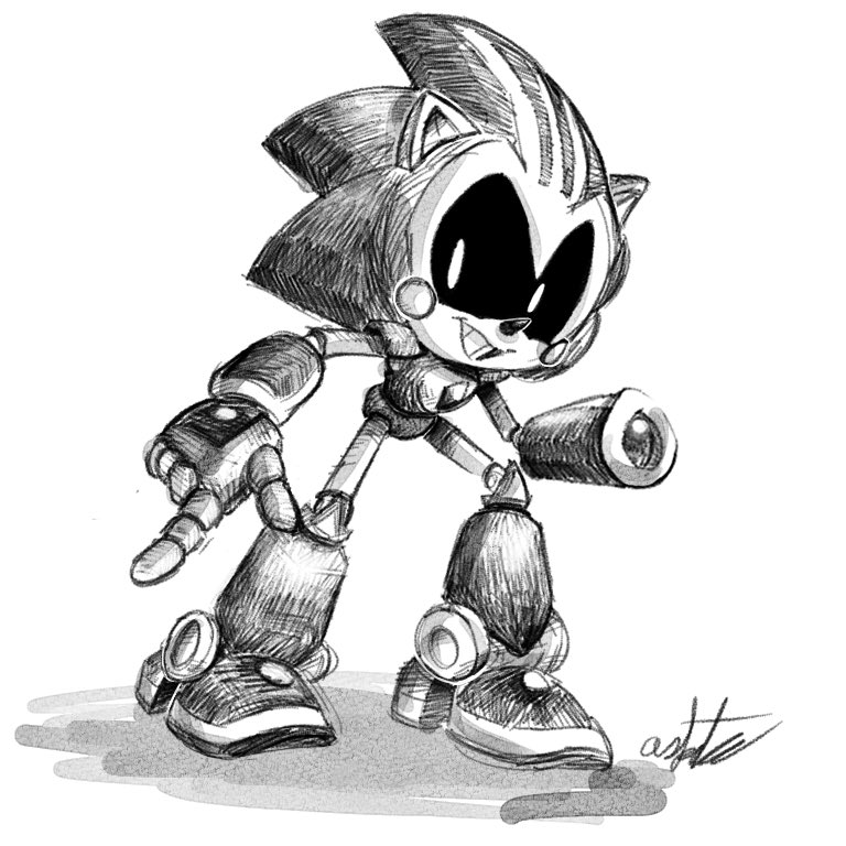 coloring page 6 - Shard the Metal Sonic by Xaolin26 on DeviantArt