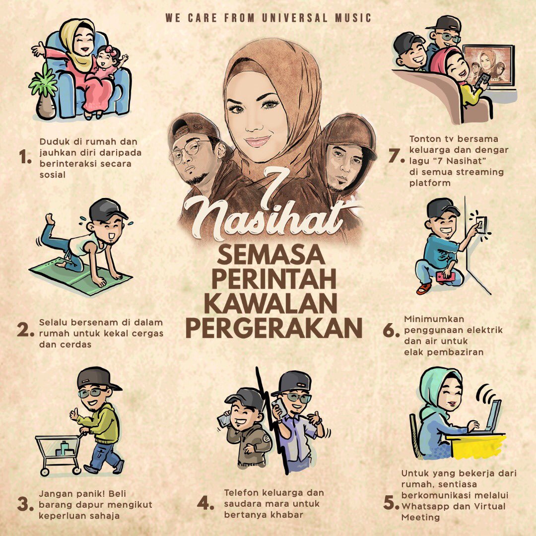CTNurhaliza11's tweet photo. #7Nasihat sewaktu kita menjalani Perintah Kawalan Pergerakan.
Kita boleh!!!!💪💪💪💪 https://t.co/P2hh50DsFC