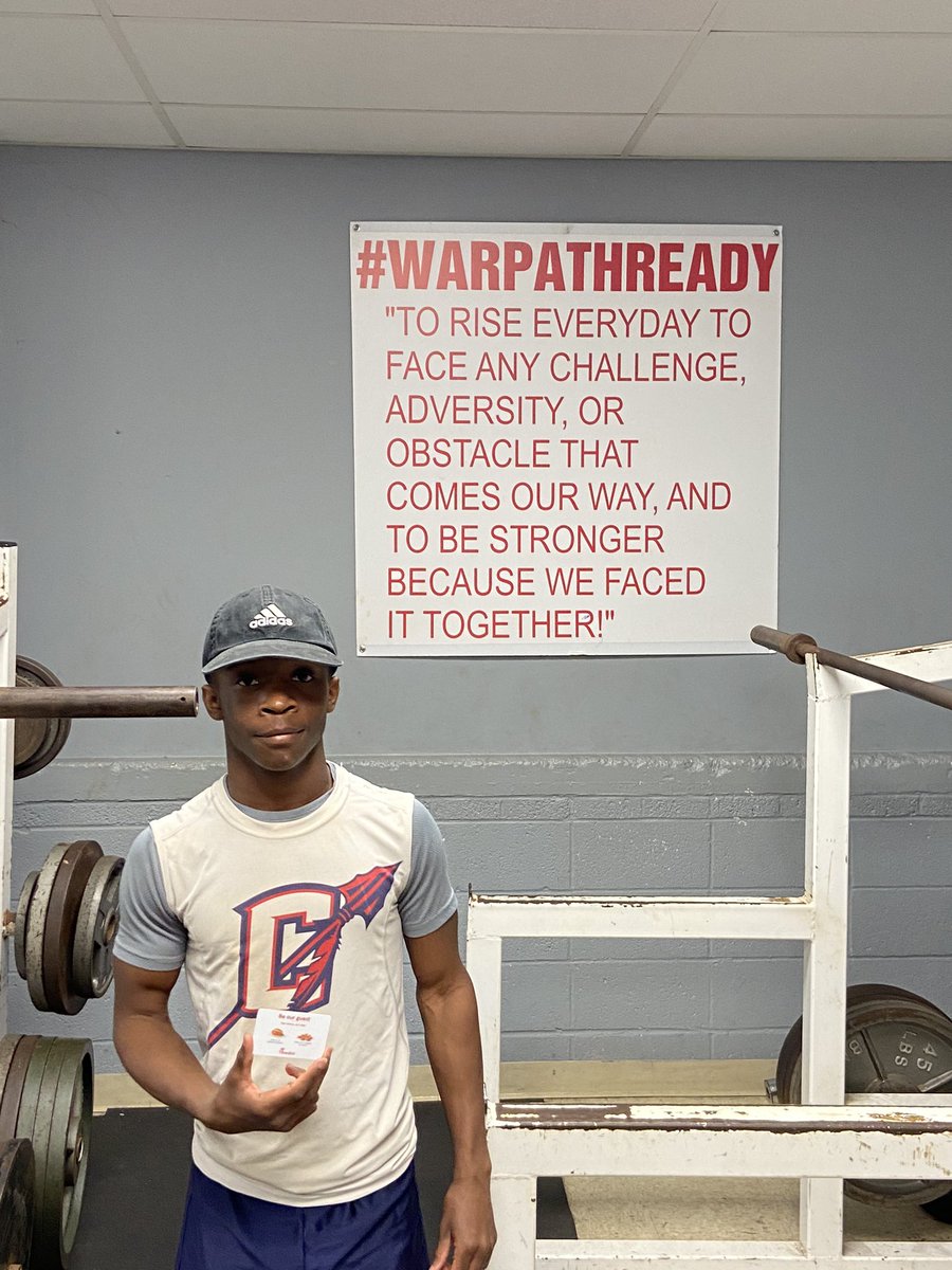warpathready's tweet photo. Congratulations to Barry and Israel for being named last weeks chick-fil-a hard workers of the week. @BarryDavenpor16 #Sharpenthesaw #WarPathReady https://t.co/LmRTAM9Odm