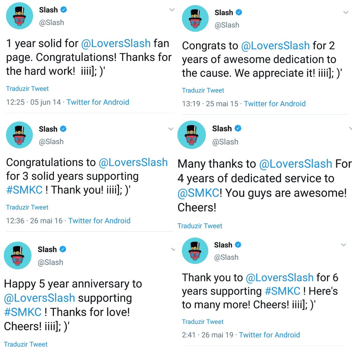 Isn't #TBT day, but it's okay, <a href="/Slash/">Slash</a> is fuckin'awesome all the year. Thanks boss, we love you! 💙