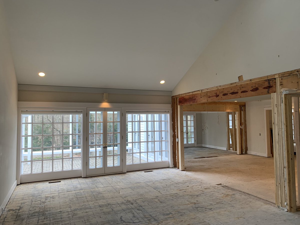 Making four rooms into one great living area!