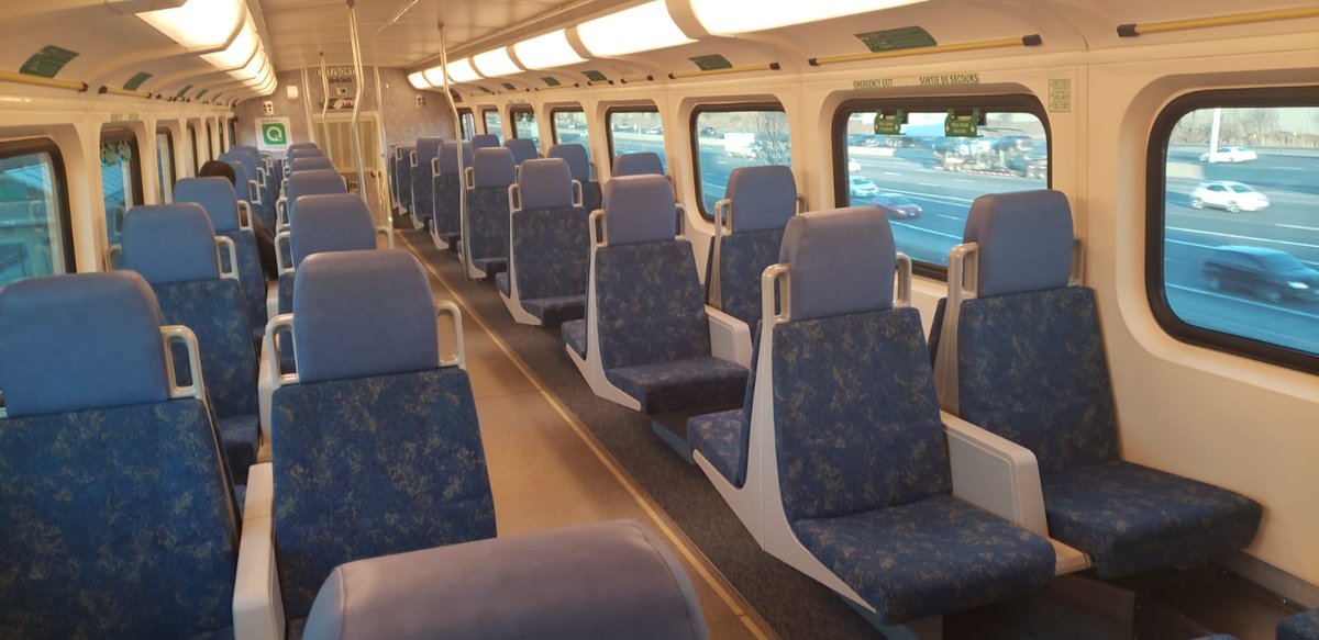 Seen in #Toronto. The commuter <a href="/GOtransit/">GO Transit</a> to downtown. 

Meanwhile in #HongKong the government still refuses to close borders against China.

I'm starting to run low on masks....

#WuhanCoronavirus 
#COVID19