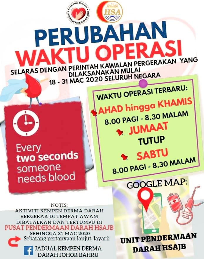 japenjohor's tweet photo. Jom derma darah walaupun dalam perintah kawalan pergerakan
#JabatanPenerangan
#PeneranganJohor
#SayangiMalaysiaku
#muafakatituberkat
#CepatMudahSahih
#MakmurJohor
#hsajb https://t.co/cdkly95QuX