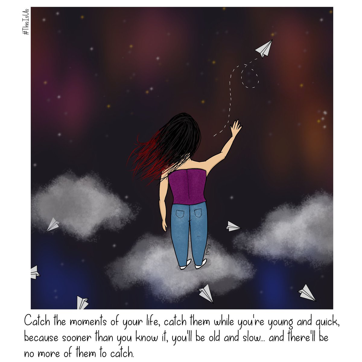AdhuNik__'s tweet photo. Catch the moments of your life, catch them while you're young and quick,
because sooner than you know it, you'll be old and slow... and there'll be
no more of them to catch.
@NBCThisisUs @PrimeVideo
#thisisus #quotes #williamquotes #thisiuswilliam #quotestoliveby #lifequotes https://t.co/VwqbX8LuZE