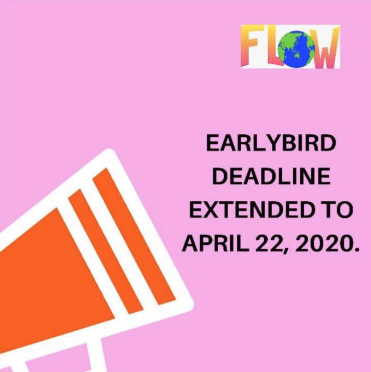 FLOWFilmFest's tweet image. In these challenging times we understand that it might be difficult for you to submit your films. Therefore, we are extending the early bird deadline to April 22, 2020.
 
#FlowFilmFestival #FlowFFM #CoronaVirus #COVID19 #FloridaEntertainment #FilmIndustry