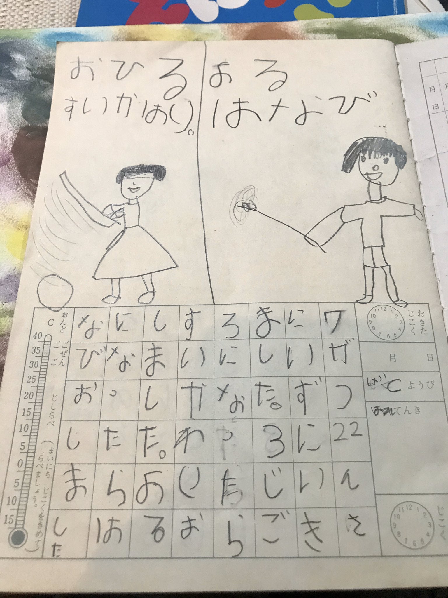 Twitter 上的 元井美貴 Miki Motoi 実家で発掘された 小学校1年生 の時の絵日記 大人がワザと書いたんじゃないか ってくらい子供らしくて驚きました 完全にプールから飛び出してるし どんな水着だ えにっき T Co Jutyetvpbp Twitter