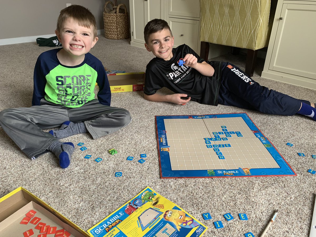 #scrabblejr in effect today!