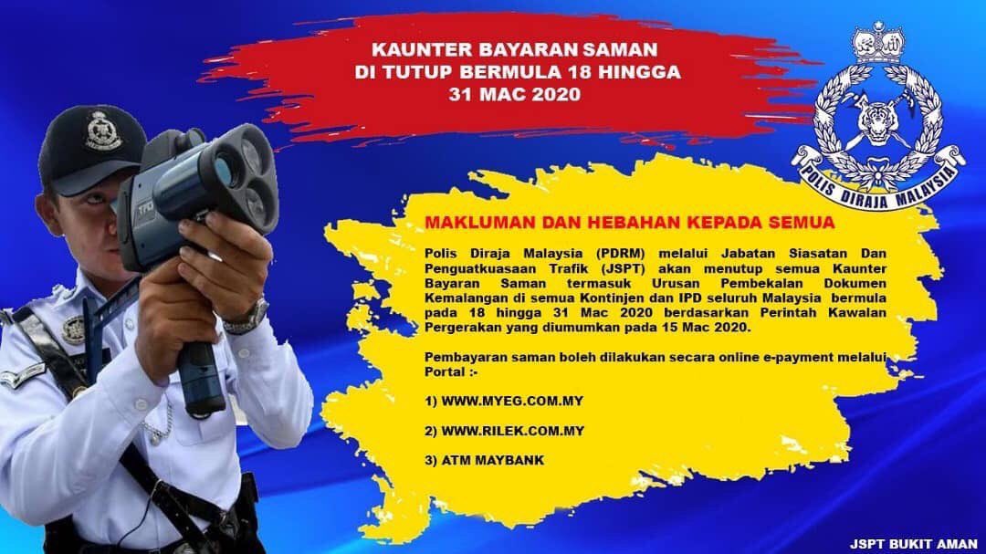 kaunter pembayaran saman pdrm