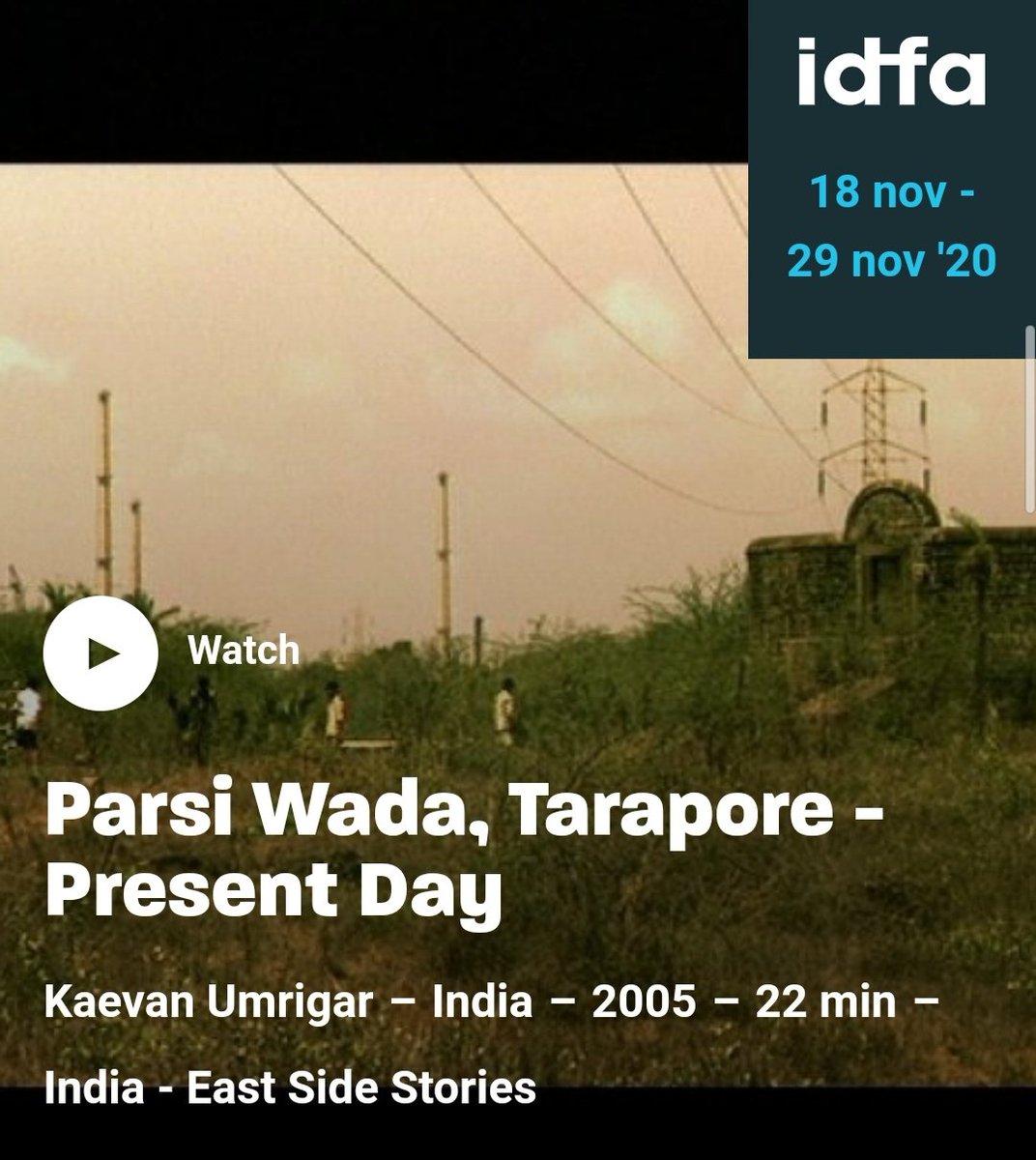 CinemaRareIN's tweet photo. The International Documentary FilmFestival Amsterdam #IFDA enables over 200 docuementaries for free streaming.
Includes Indian documentary features..
#Tungrus (2018)
#AnInsignificantMan (2016)
#LyariNotes (2015)
#ParsiWada (2005)
https://t.co/Az6psGF9fF https://t.co/rxcVa07LDZ