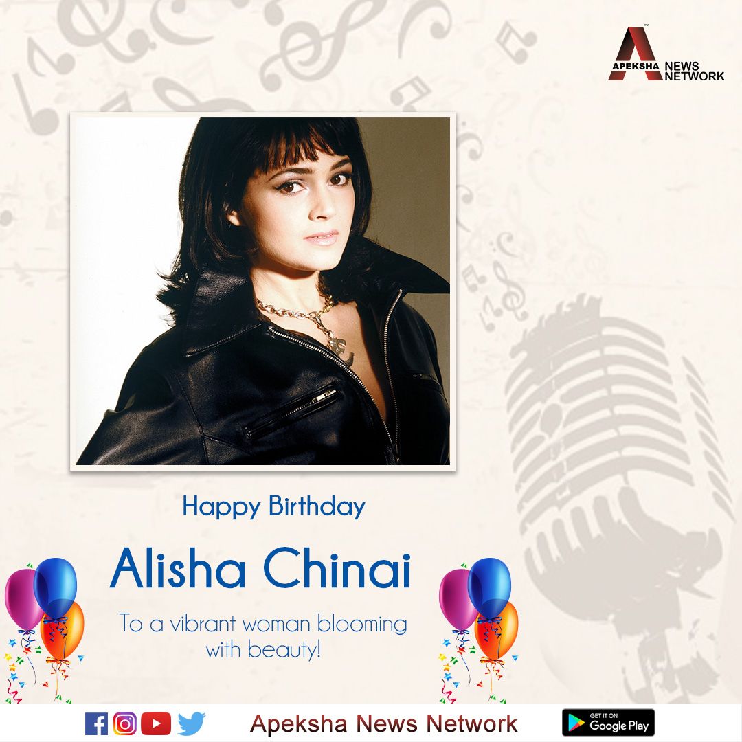 Here\s wishing the singer Alisha Chinai a very Happy Birthday.  