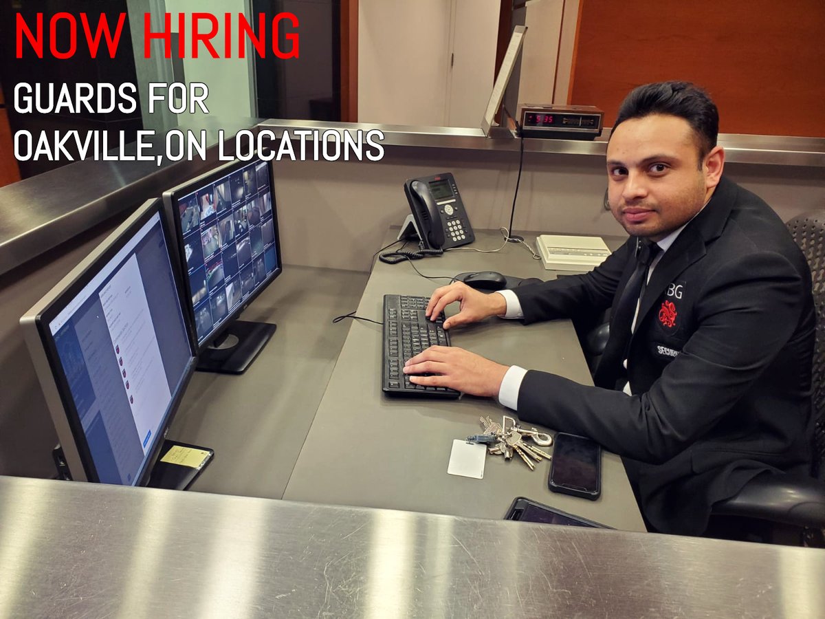 We are Hiring Security Guards for our Oakville,ON Location
To Apply visit our careers page
rbgsecurity.com/careers

#gtasecurity #security #securityservices #oakville #teamRBG