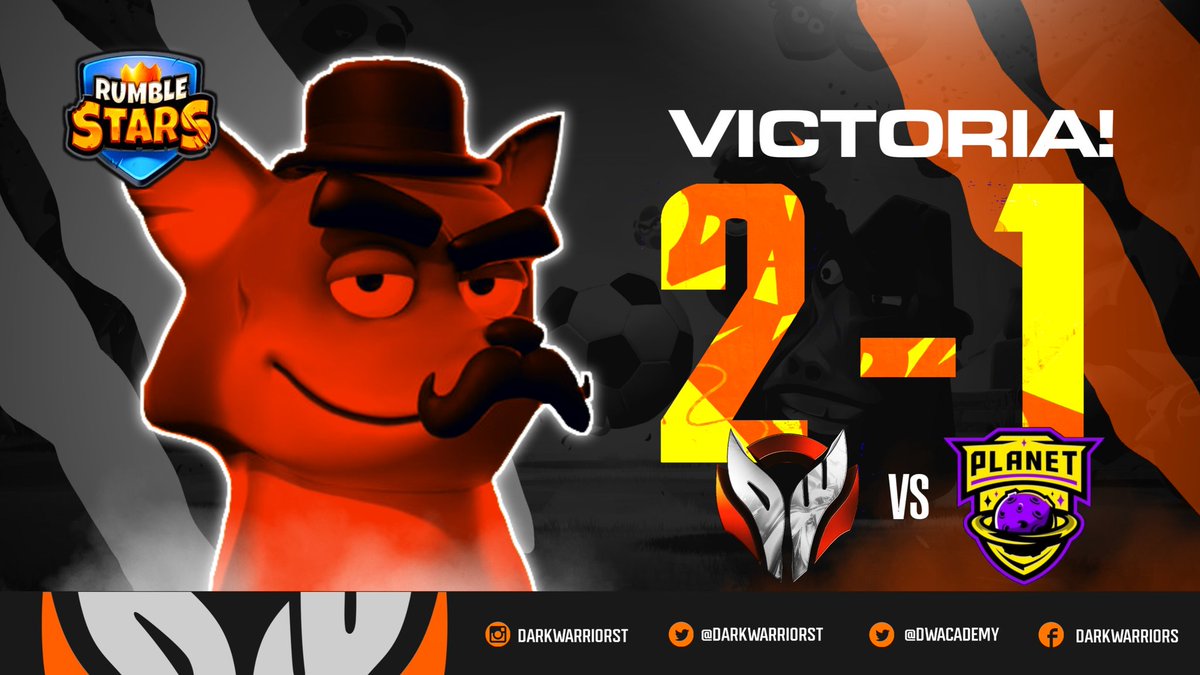 #RS|⚽🏆

🎉DW Rumble a la FINAL!🎉

Nuestros guerreros oscuros lograron el gran pase a la final. 

 <a href="/MexicanWolvesRS/">Mexican Wolves 🐺</a>, nos vemos pronto lobos🐺 y prepárense 🤛¡porque vamos con todo!

🏆#DWLS 
🆚<a href="/PlanetSquad/">Planet Squad</a>
📃2-1 
 MVP 🎖️ <a href="/JoacoVex/">ꓘ亗K Joaco Vex</a>
🔥¡La victoria será nuestra!🔥

#Stayindarkness