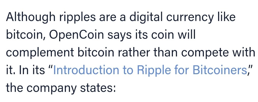 So, didn't $XRP used to be called #Ripple and #Ripple used to be called #OpenCoin?