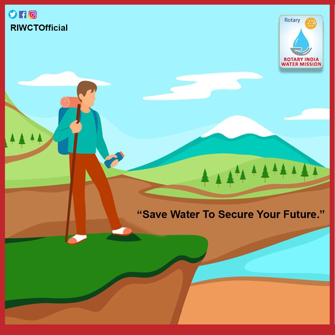 RIWCTofficial's tweet photo. Save Water to Save Life on Earth.
We cannot survive on Earth without water-so we must all do our part to take care of it.
Like on Facebook:
https://t.co/kYLmhtT1x4
#RIWCT #RotaryIndiaWaterMission #RIWM #Rotary #SaveWater4Future #RotaryIndiaWaterConservationTrust #SaveWater https://t.co/d4YB2VxPjh