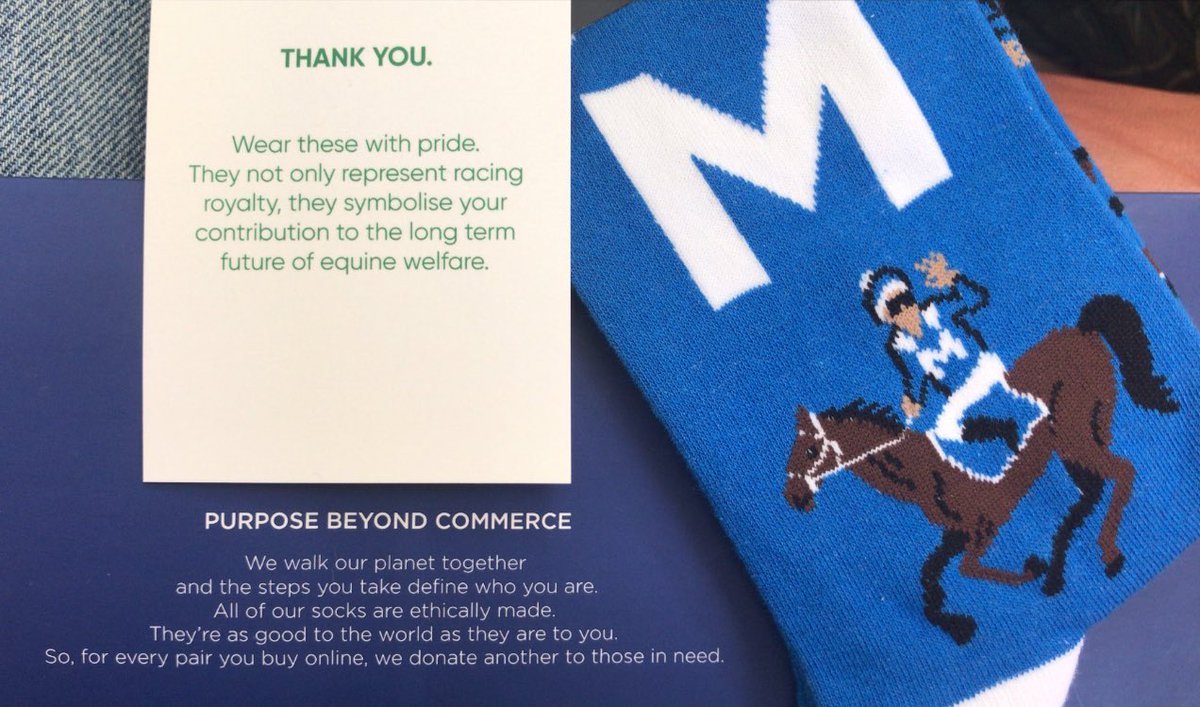 kierstenduke's tweet photo. #Stepwithpurpose and get yourself a pair of limited edition @Swankysocks_com 🧦 @tabcomau are donating 100% of profits from the sales to help care for retired racehorses 💙 Not only that but for every pair you buy online, Swanky Socks will donate another to those in need. https://t.co/seBjMy6i4z