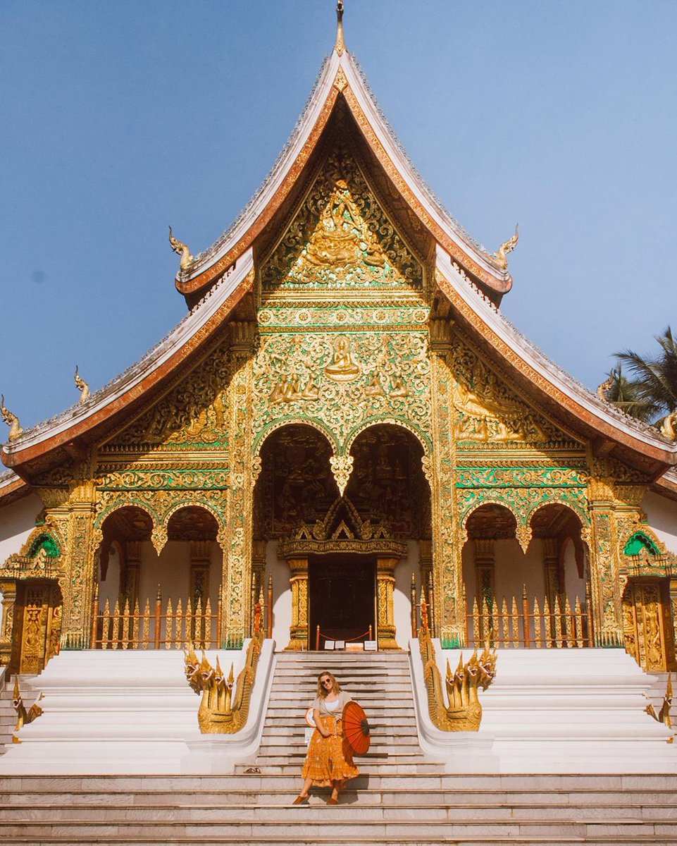 villamaly's tweet photo. Morning visits to gorgeous temples, afternoon dips in #KuangsiWaterfalls's turquoise pools, and a marvellous #sunset on the water's edge of the #MekongRiver...a day in #LuangPrabang is full of wonders! 📷 milesofsmiles._ #laos #Wanderlust https://t.co/vBsONfwmIm