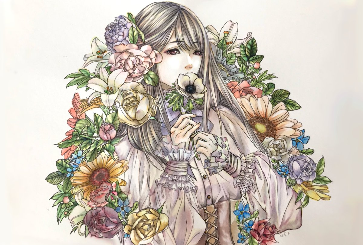 コピックツインズ企画 第32弾 花や植物のイラストを描こう 3ページ目 Togetter