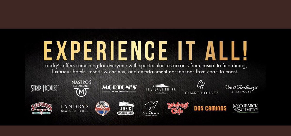renamorado95's tweet photo. @LandrysInc @TilmanJFertitta a list of every establishment I will no longer visit. Shame on you for firing your employees. Disgusting #landrys #firingemployees #coronavirus https://t.co/HuND6TCXNs