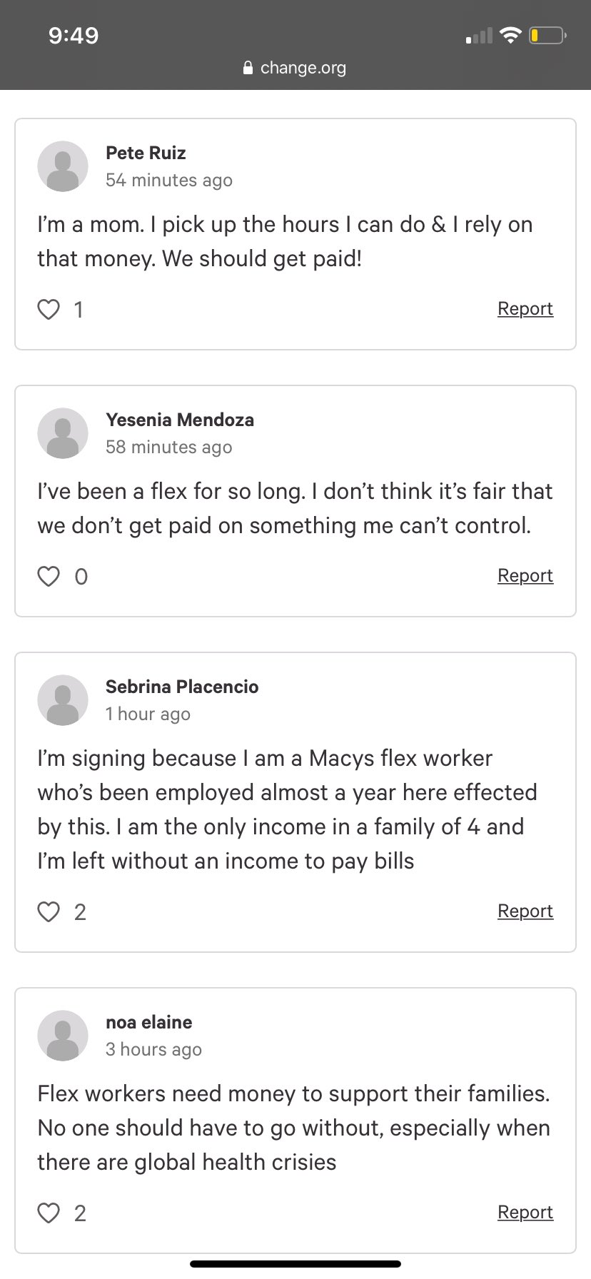Macy's Pay Us! on Twitter "Responses from other flex workers and the
