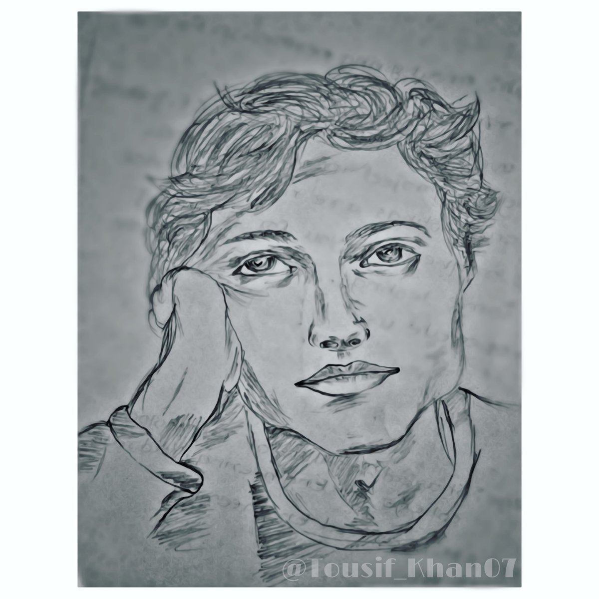 Tousif_Khan07's tweet photo. “My thoughts are free to go anywhere, but it’s surprising how often they head in your direction.” #mysketch #tousif_khan07 #art #hobby  #fblike https://t.co/TKBeBvcFw7