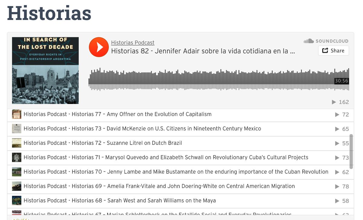 #LatinAmericanStudies INSTRUCTORS:

We want to ORGANIZE RESOURCES to help you *quickly* locate useful @Historias_pod #PodcastEpisodes 

>> What topics, historical events, themes would be most helpful to your #OnlineCourse? Tweet or DM me!

#OnlineTeaching #CovidCampus