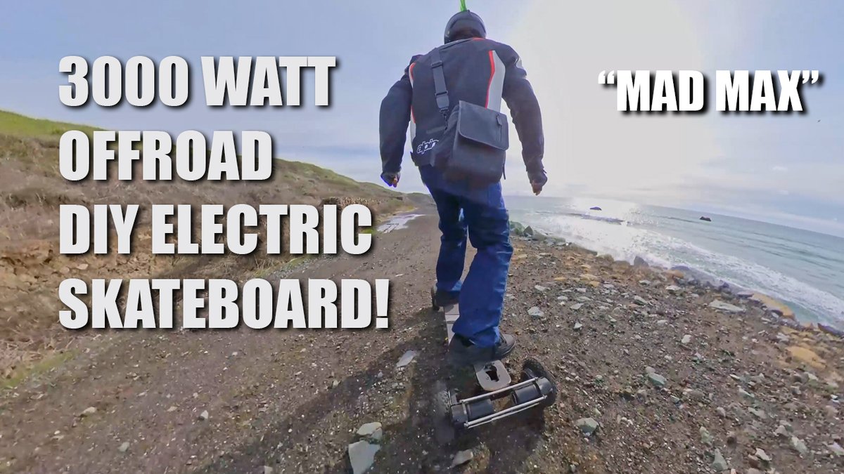 zedomax's tweet photo. I've built a 3000 Watt DIY Off-road Electric Skateboard for less than $1000 called "MadMax". Yes, this is WAAAAY faster than a #BoostedStealth
https://t.co/C8Cae6KZzx https://t.co/E084qNdjVT