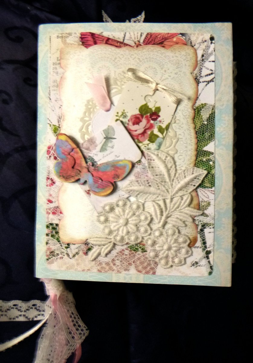 JanTUB's tweet image. Excited to share the latest addition to my #etsy shop: Lacy Wings Envelope Junk Journal etsy.me/3a0ZSZQ #blue #mothersday #pink #paleblue #junkjournal #lace #butterflies #mothersdaygift #giftidea