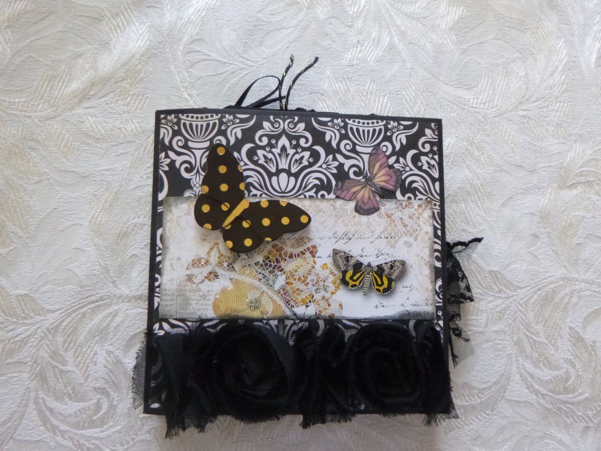 JanTUB's tweet image. Excited to share the latest addition to my #etsy shop: Dark Wings Concertina Style Journal/Album etsy.me/33rML1n #black #square #concertinastyle #greatgiftidea #mothersdaygift #paper #cardstock #ribbon #jansjunkjournals